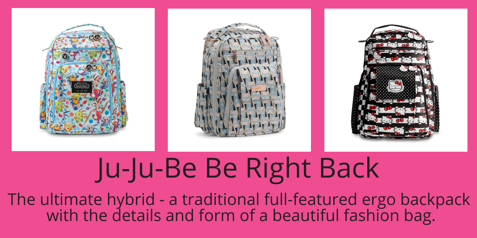 The Be Right Back - A Great Diaper Bag for the Whole Family!