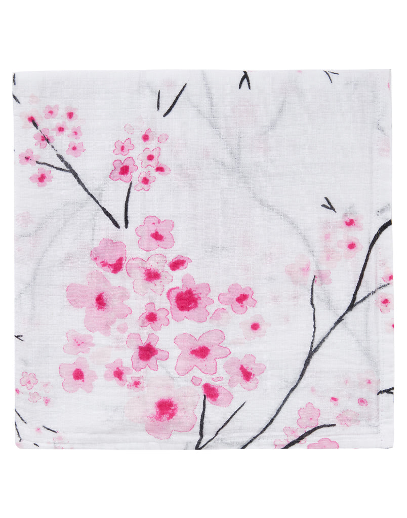 Organic Swaddle - Cherry Blossom-5