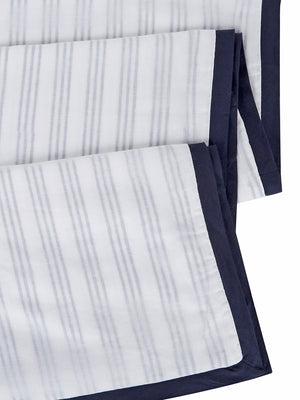 Cairo Blue Striped Cotton Dohar Blanket-0
