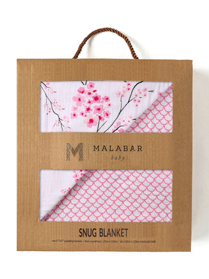 Organic Snug Blanket - Cherry Blossom-4