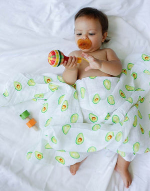 Organic Swaddle Set - First Foods (Avocado & Carrot)-5