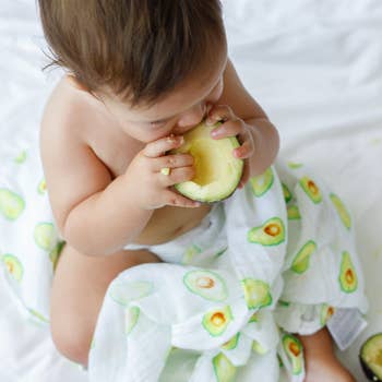 Organic Swaddle Set - First Foods (Avocado & Carrot)-1