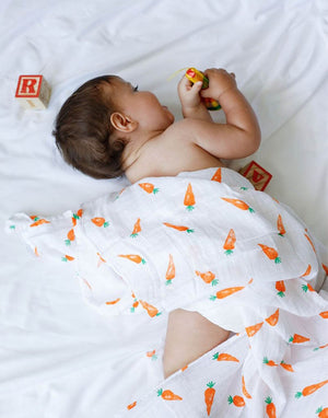 Organic Swaddle Set - First Foods (Avocado & Carrot)-4