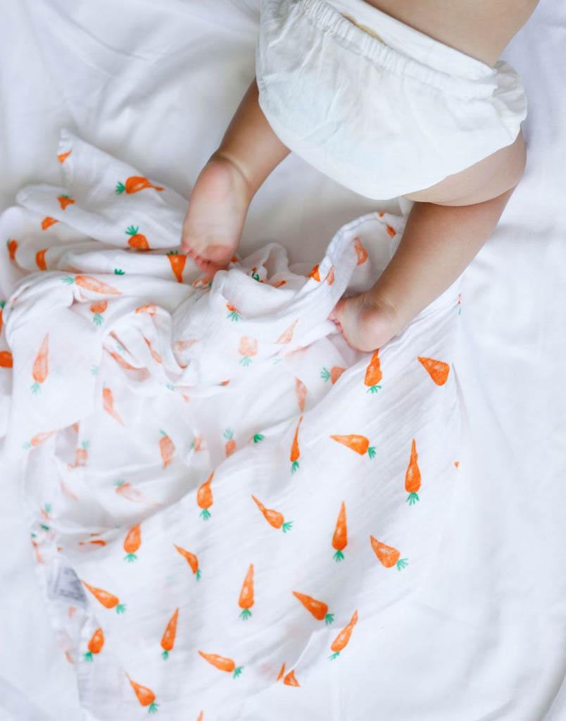 Organic Swaddle Set - First Foods (Avocado & Carrot)-6