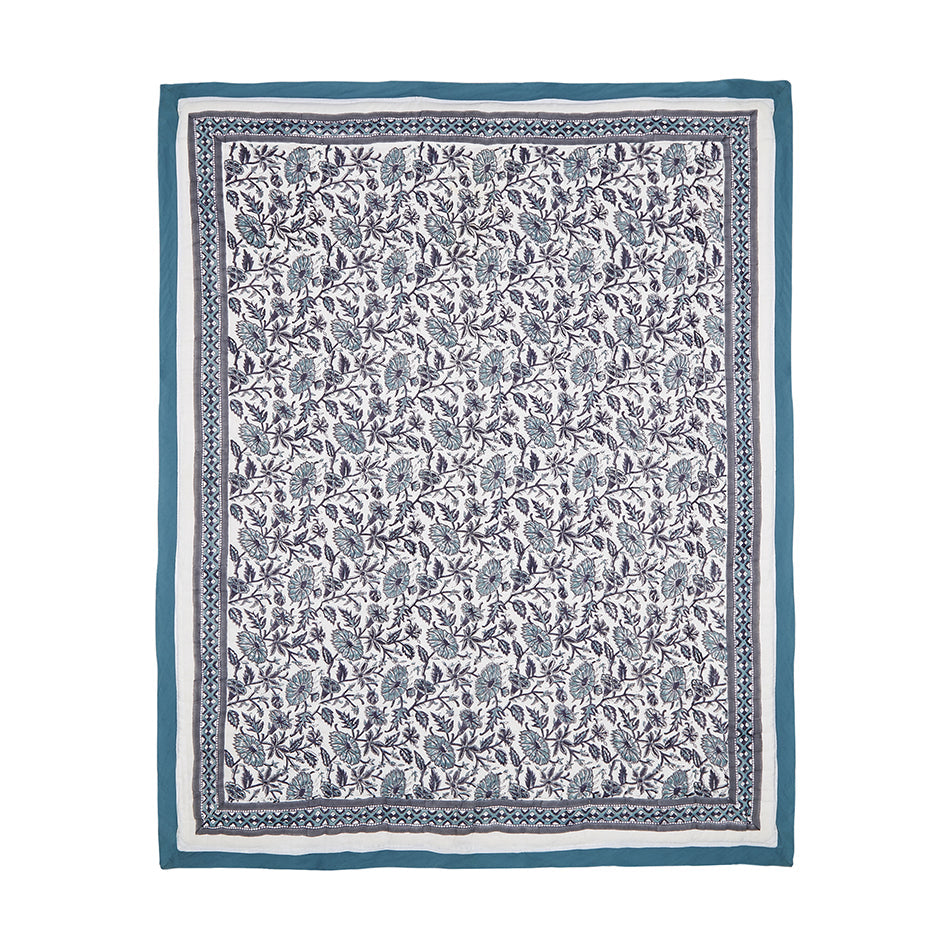 Provence Blue Cotton Quilt-5