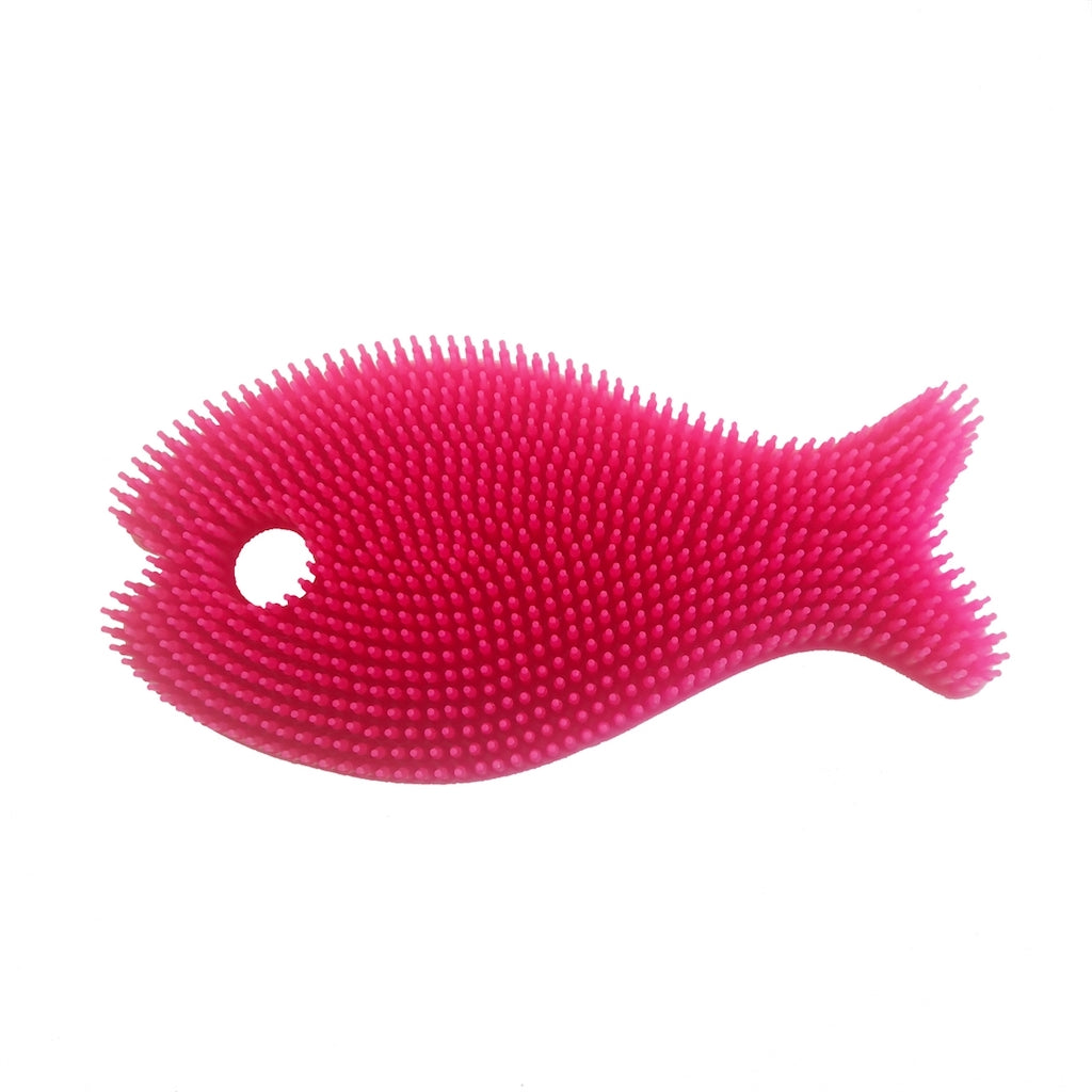 Innobaby – Bathin’ Smart Silicone Bath Scrub – Pink Fish