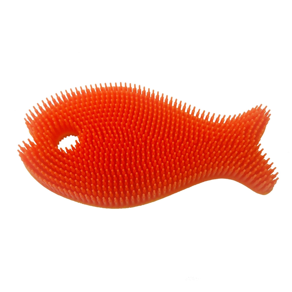 Innobaby – Bathin’ Smart Silicone Bath Scrub – Orange Fish