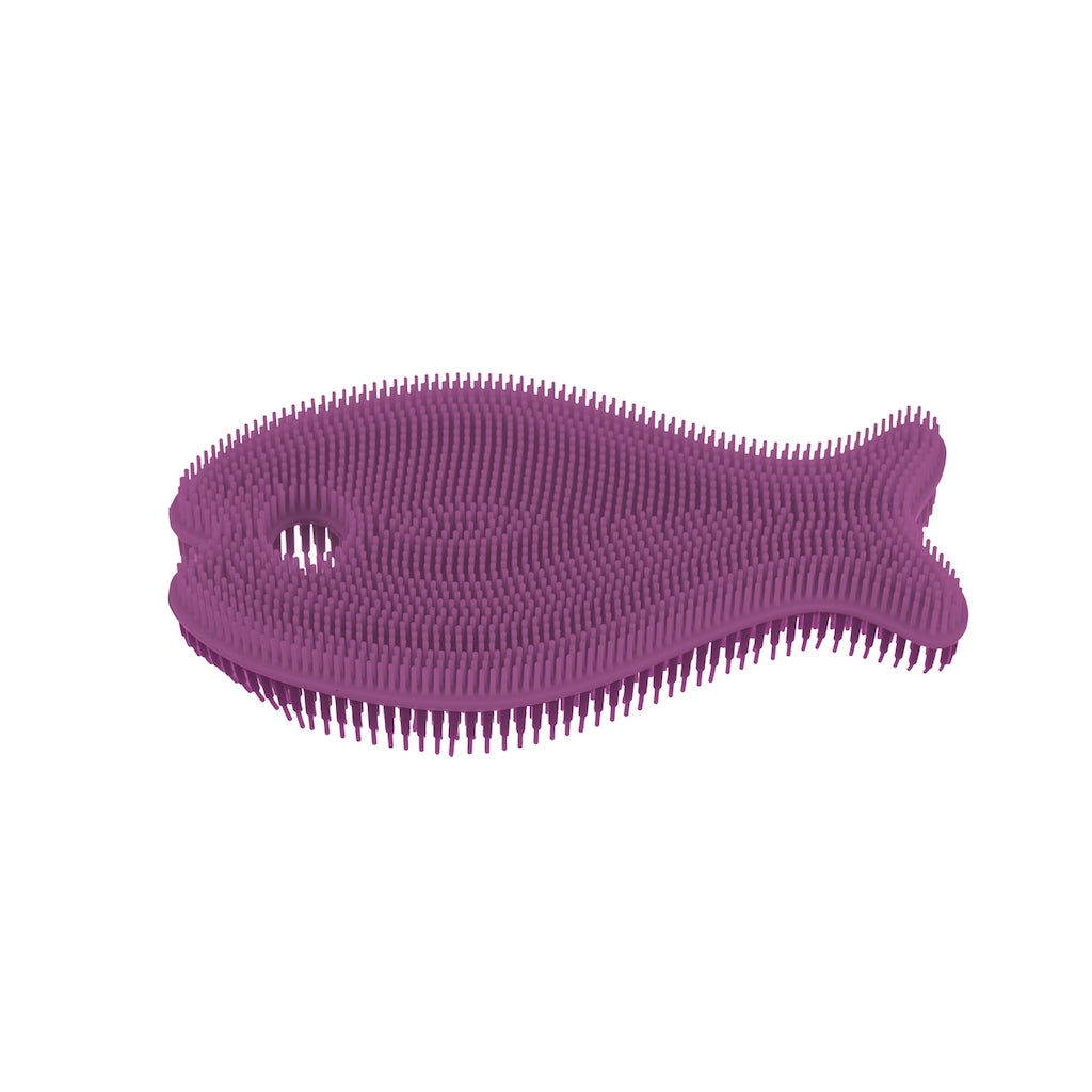 Innobaby – Bathin’ Smart Silicone Bath Scrub – Purple Fish