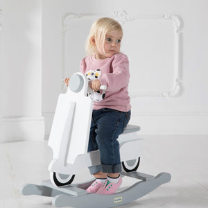 Rocking Toy Scooter Diamond White and Grey-4