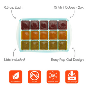 Innobaby - Preppin' Smart EZ Pop Mini Freezer Tray with Lid - 2 Pack