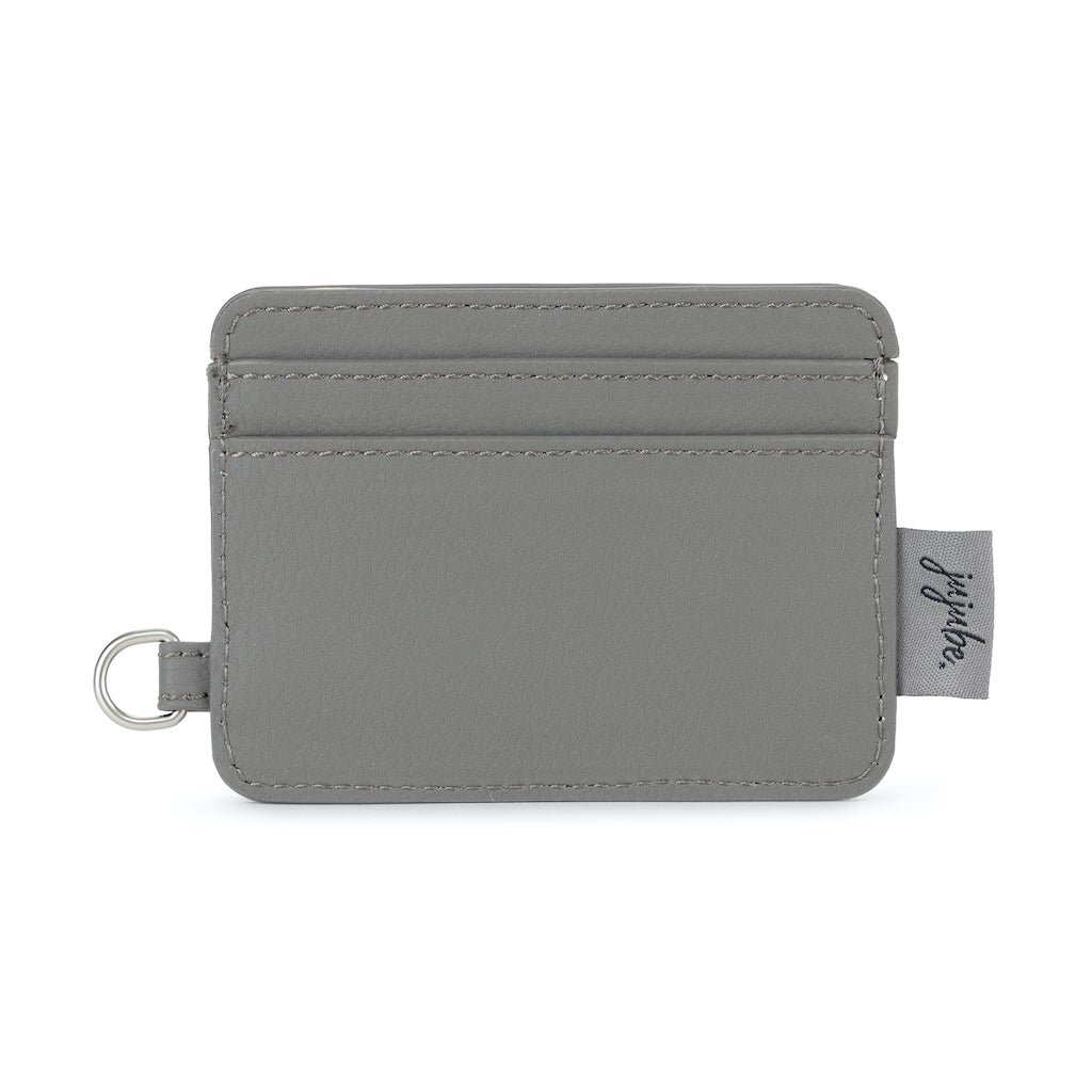 JuJuBe - Coffee Break Card Holder - Charcoal - Earth Leather Collection